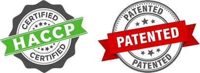 HACCP Certified | Patented